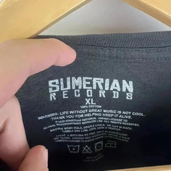 Sumerian Records Bad Omens T-Shirt - The Death of Peace of Mind - Picture 3 of 3